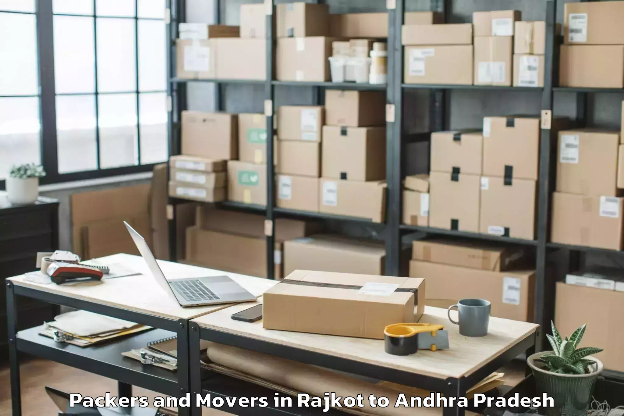 Book Rajkot to Markapur Packers And Movers Online